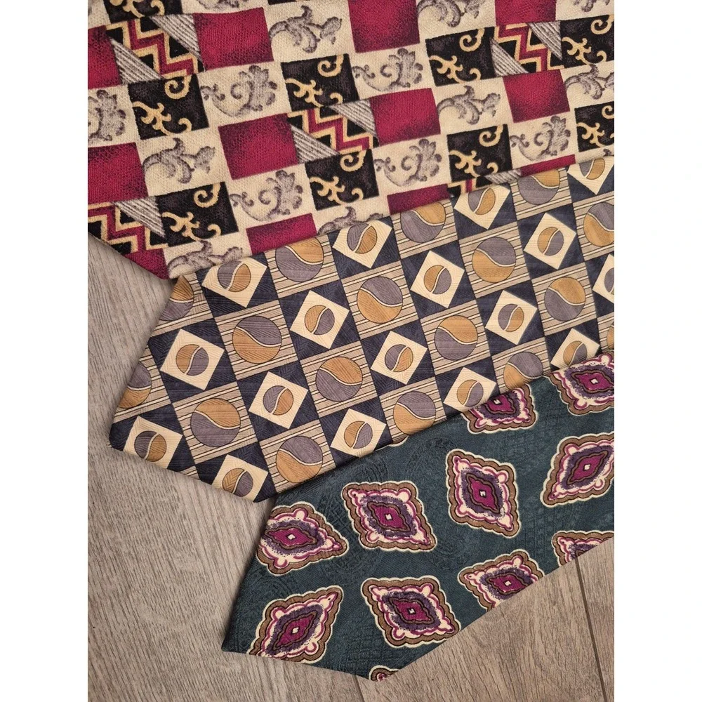 Lot of 6 Robert Talbott & Designer‎ Silk Ties Mens Geometric Floral Abstract VTG